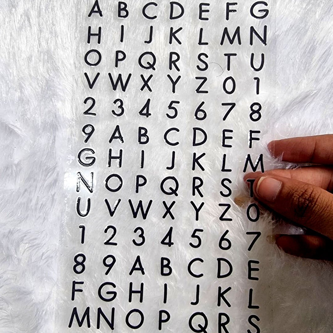 Alphabet UV DTF Sticker for Resin art