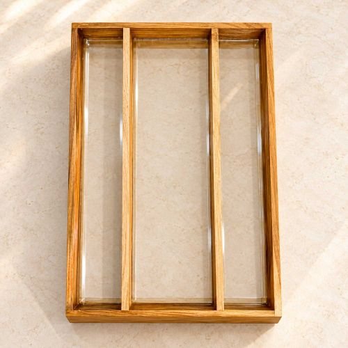 Wedding Varmala Preservation 3 Part Wooden Rectangle Frame With Acrylic Base For Resin