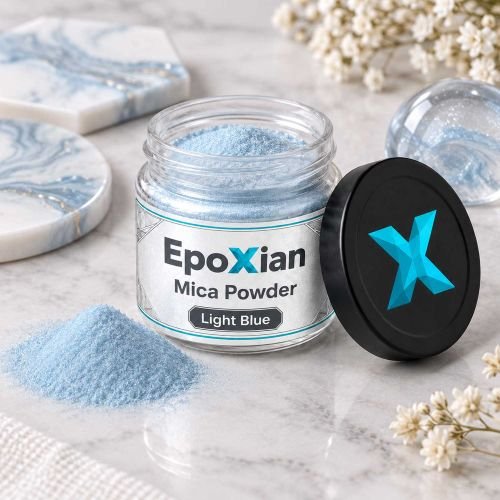 Light Blue Mica Powder For Resin Art