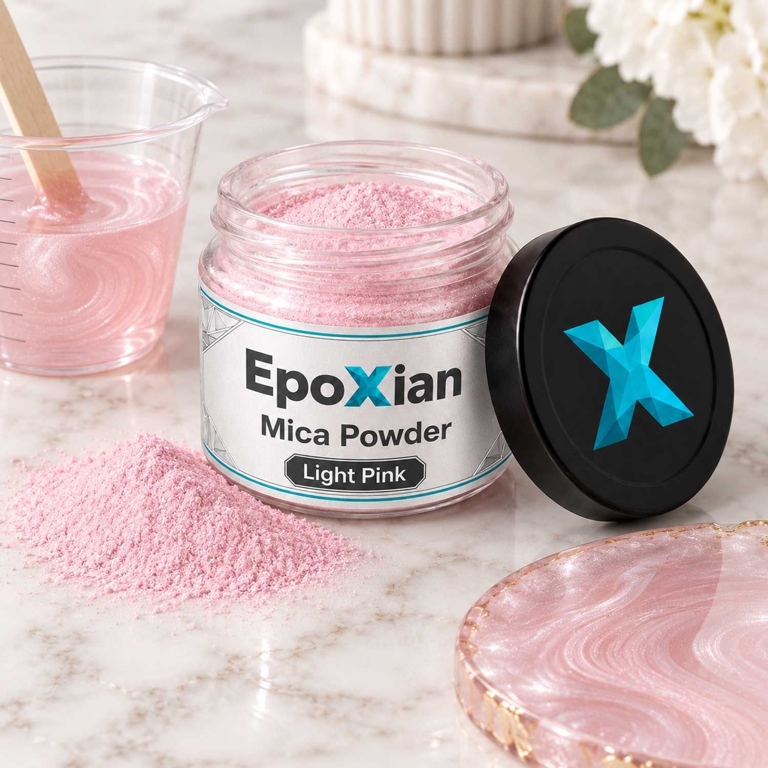 Light Pink Mica Powder For Resin Art