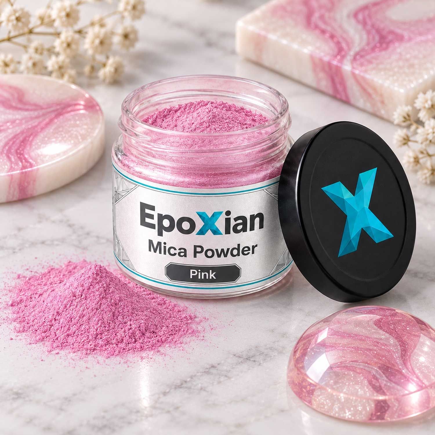 Pink Mica Powder For Resin Art