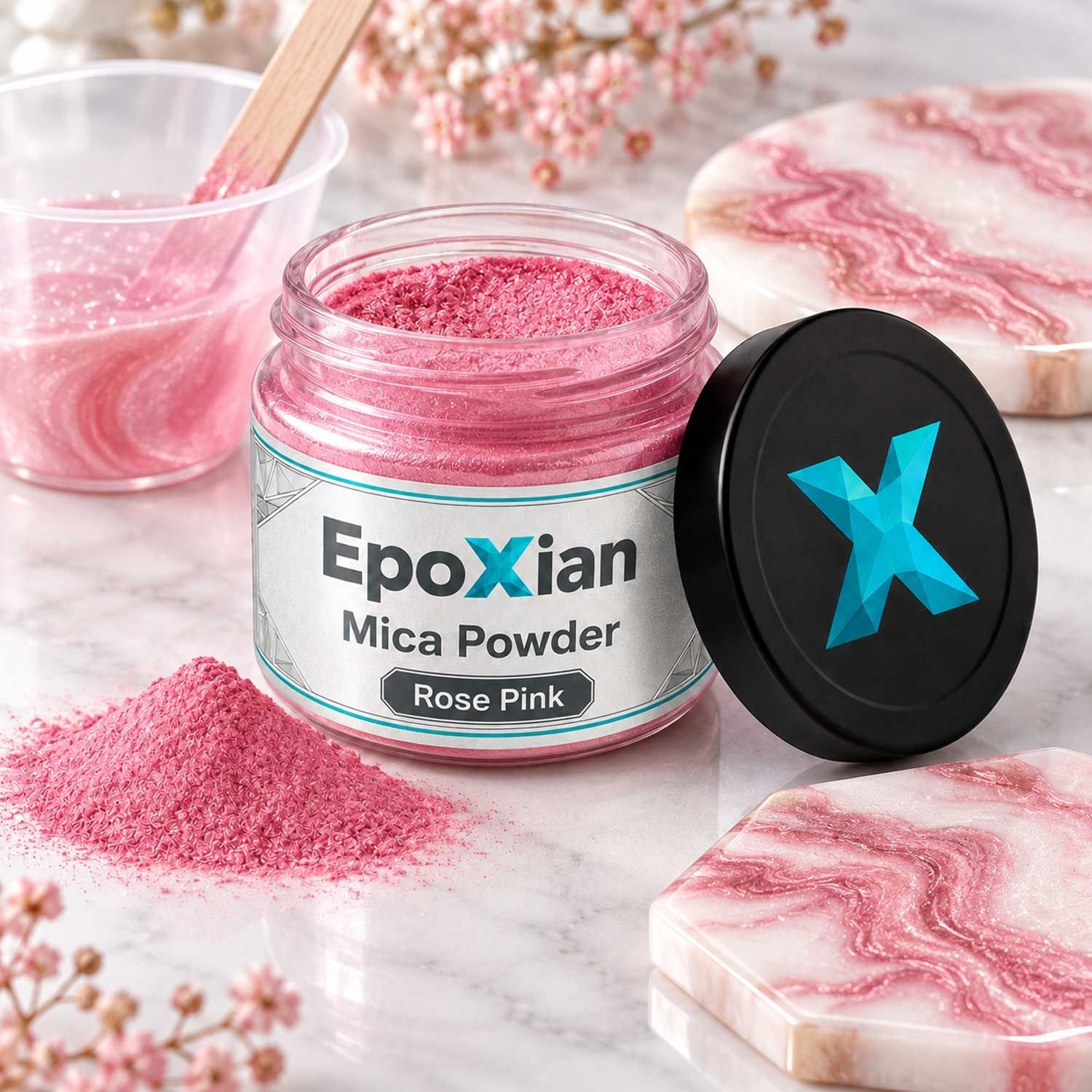Rose Pink Mica Powder For Resin Art