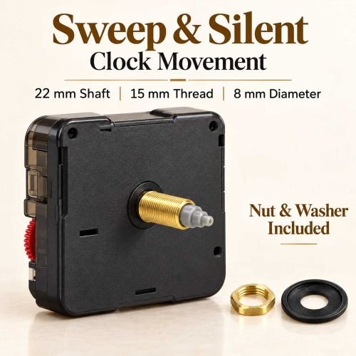 22mm Sweep And Silent Clock Machine