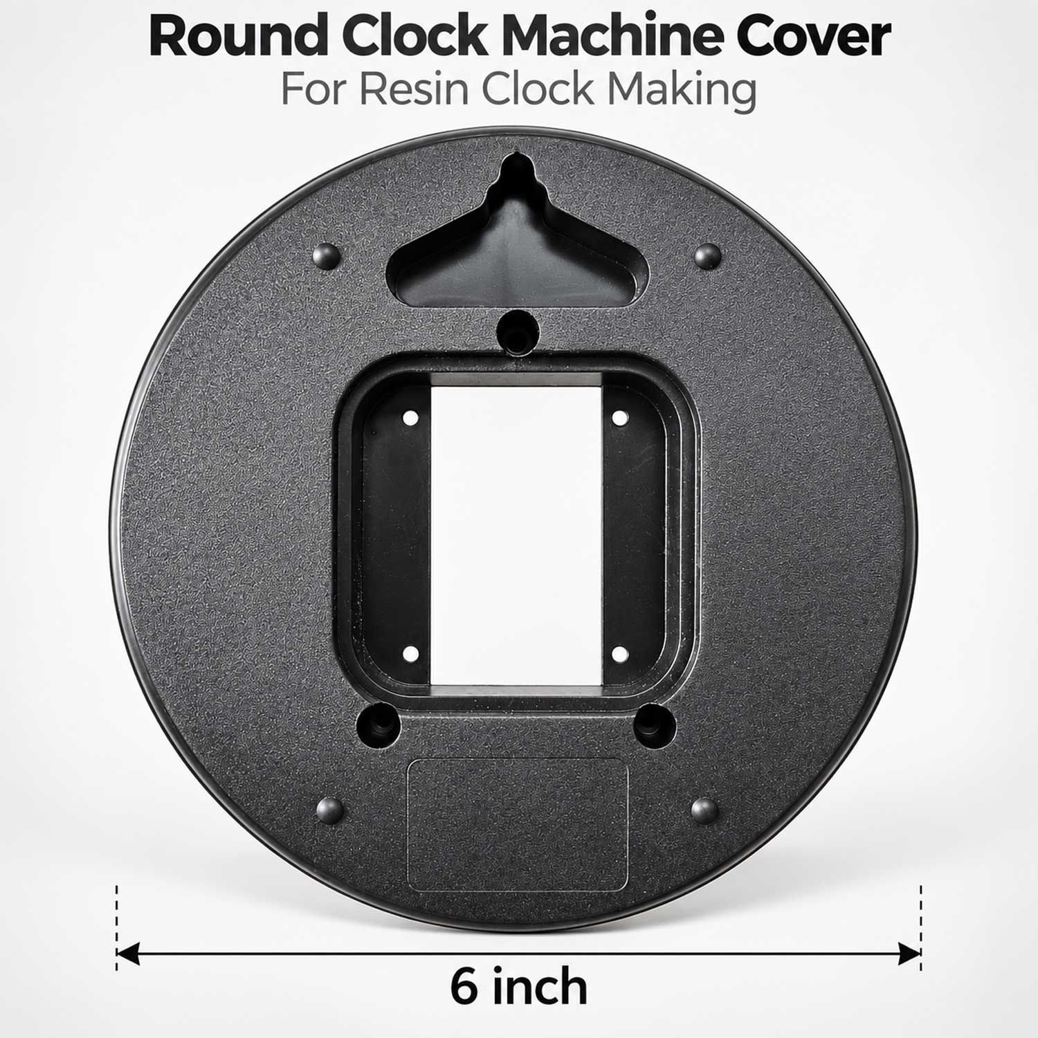 Clock Back Round Cover 6inch
