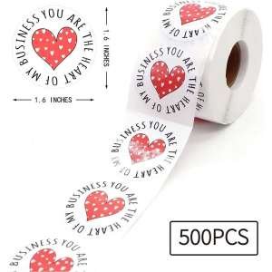 Candle Jar Sticker You Are Heart of My Business 500pcs