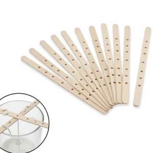 Candle Wick Holder Wooden with Multi Hole 10pc