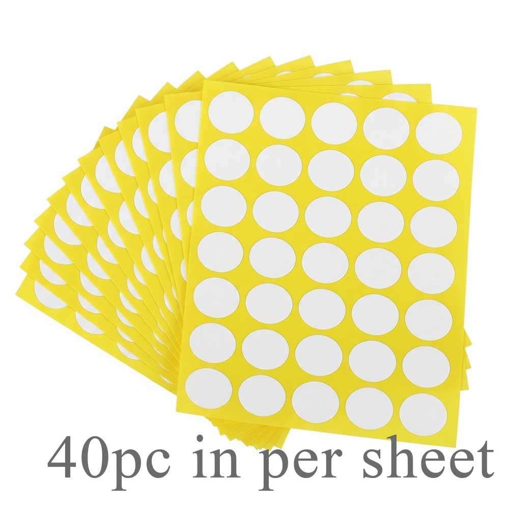 Candle Wick Stickers pack of 5 sheet total 200 stickers