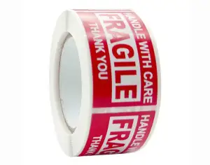 Fragile Label Tape – Handle With Care Packaging Tape for Safe Shipping