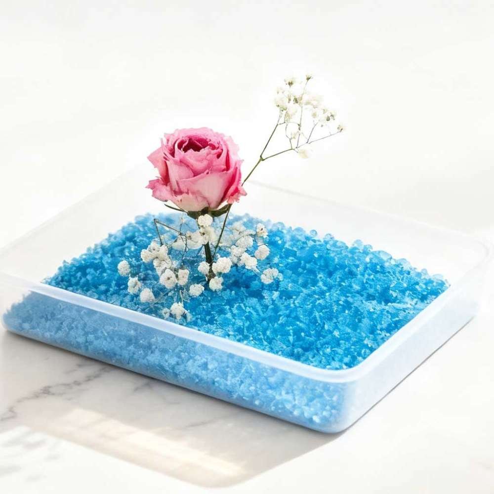 Magic Silica Gel Crystals for Drying Flowers – 500g (Fast Moisture Absorber) hover