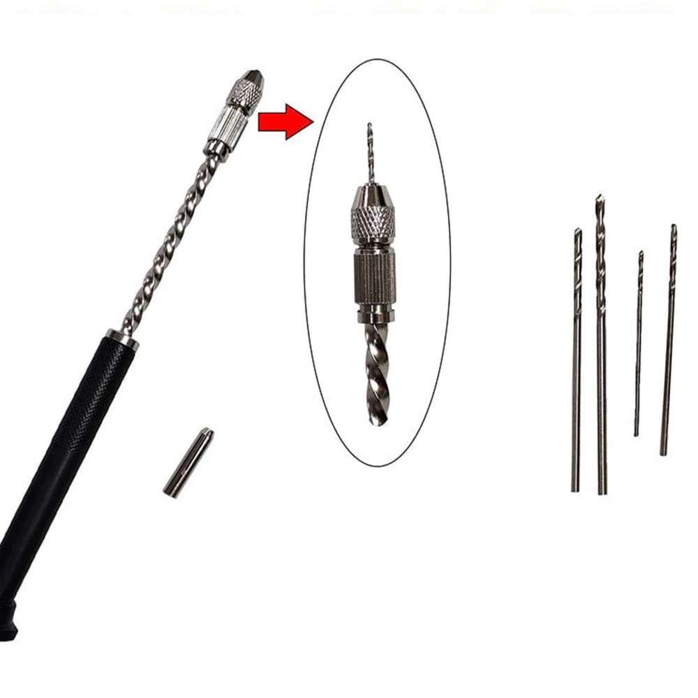 Hand Drill Machine with 4 Drill Bits – Electric Mini Drill for Resin Art, Jewelry & DIY Crafts