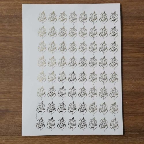 Ganeshji EMBOSSED STICKER SHEET A/4 (TR430)