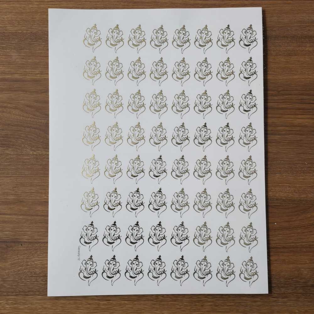 Ganeshji EMBOSSED STICKER SHEET A/4 (TR430)