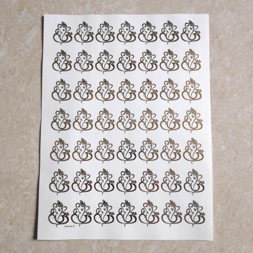Ganeshji EMBOSSED STICKER SHEET A/4 (TR811)
