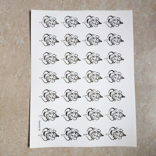 Ganeshji EMBOSSED STICKER SHEET A/4 (TR898)