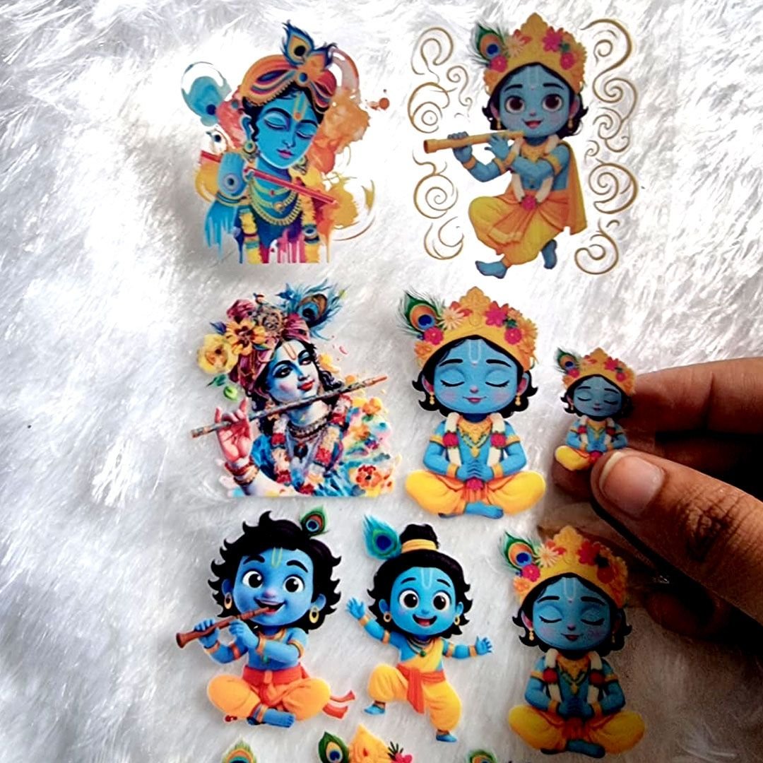 Baby Krishna UV DTF Sheet hover