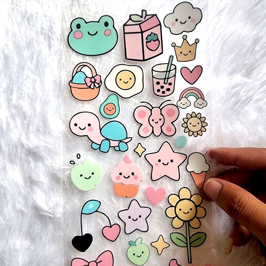 Bellas & Bows Premium Resin Art Sticker Sheet hover