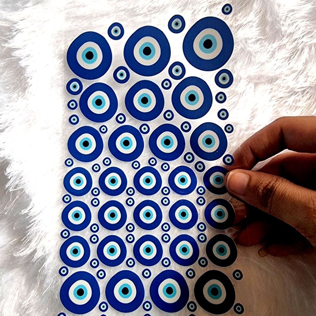 Blue Evil Eye Decorative UV DTF Sticker Pack hover