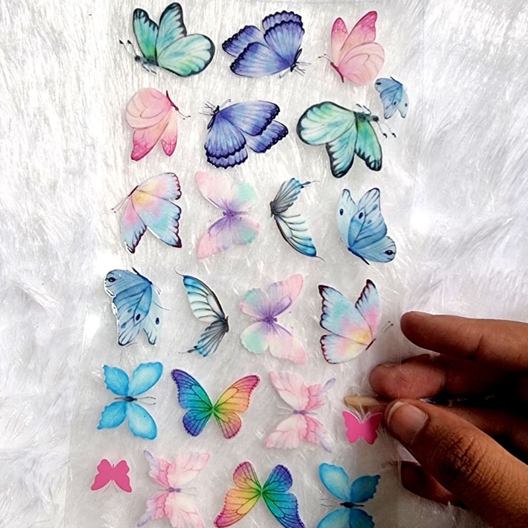 Butterfly UV DTF Resin Sticker hover