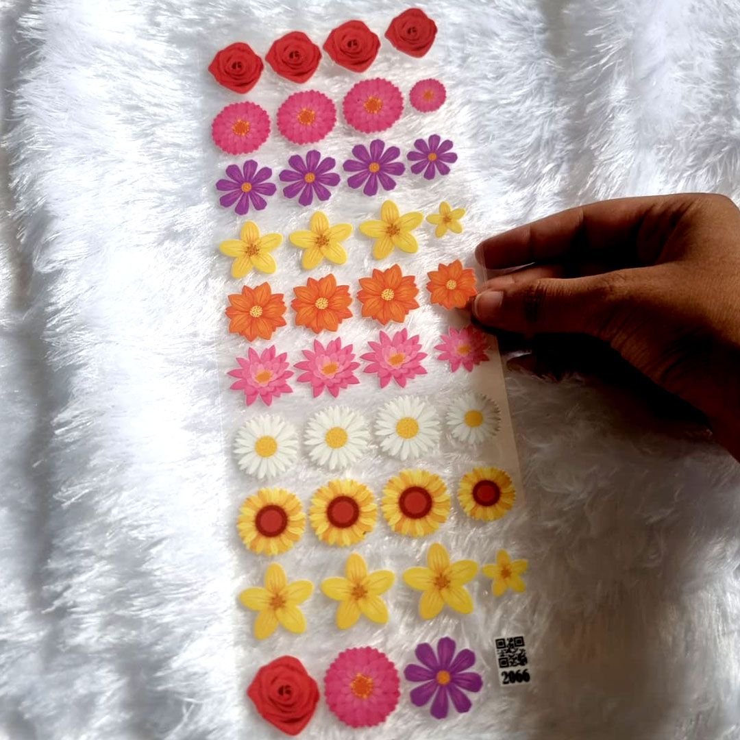 Daisy Floral UV DTF Sticker For Resin Art