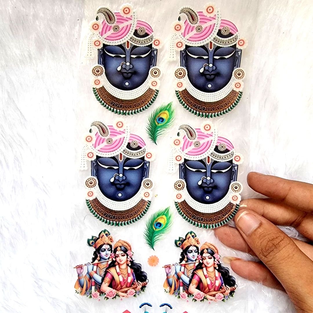 Radhe Krishna UV DTF Sticker For Resin Art hover