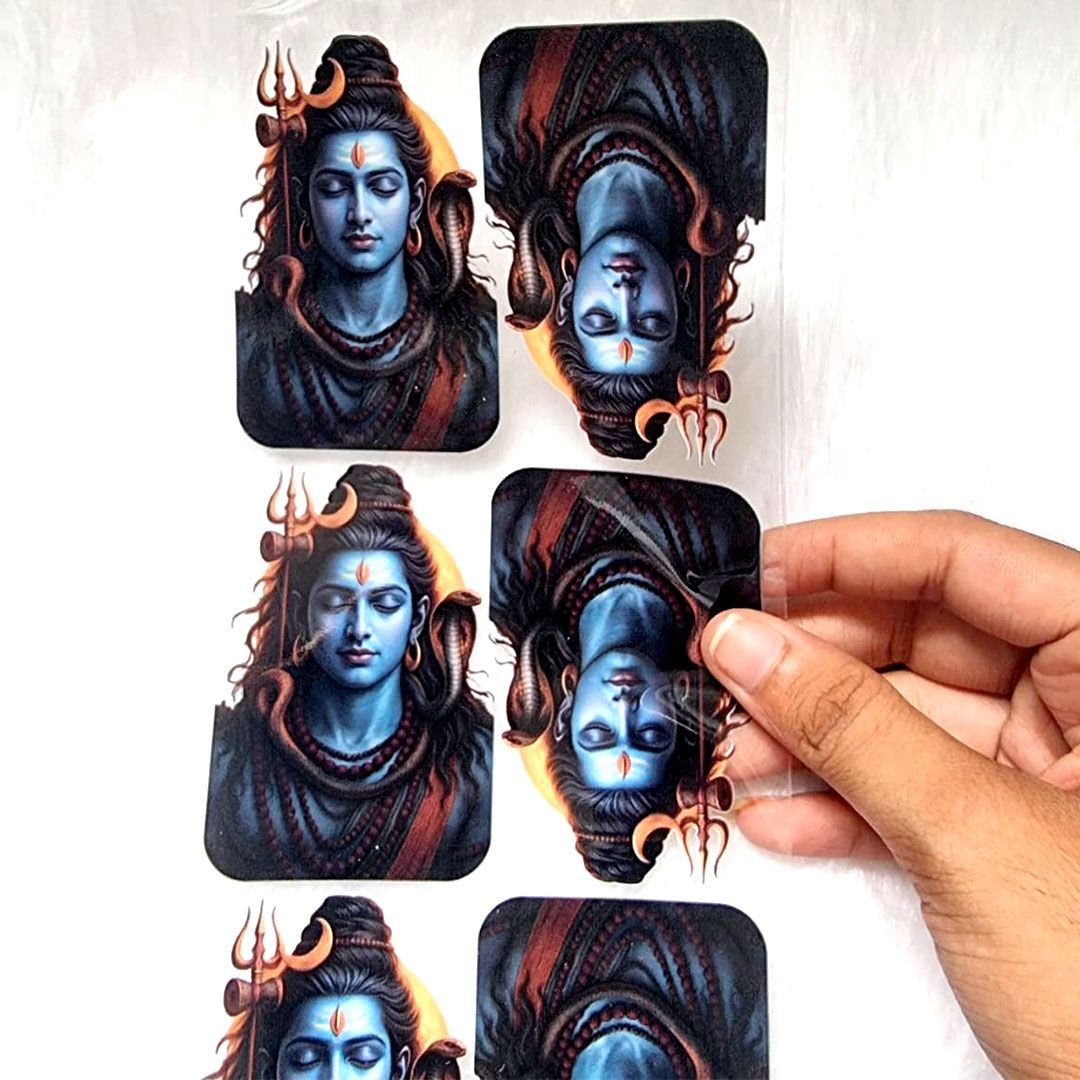 Mahadev Transparent UV DTF Sticker For Resin Art hover