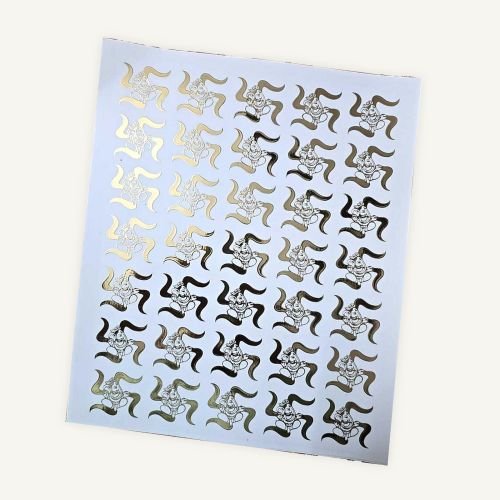Ganeshji Golden Embossed Insert Sheet A4 For Resin Art (TR431) hover